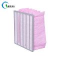 F5 F6 F7 F8 F9 Non Woven Fabric Luminum Frame Pocket Orange Medium Efficiency Bag Filter